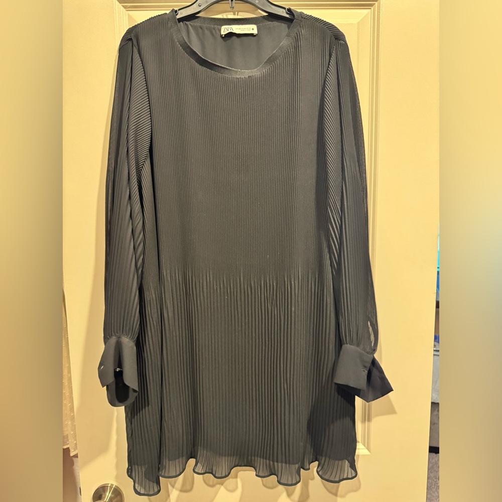 Zara Black Cowl Neck Long Sleeve Tunic